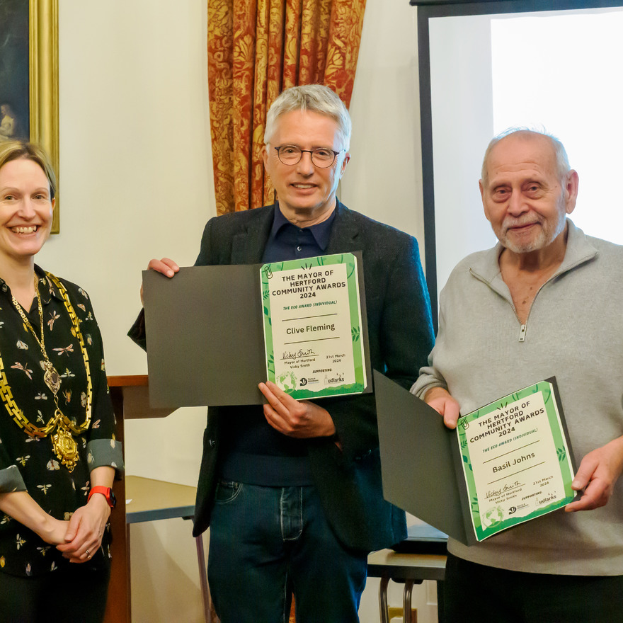 Clive Fleming & Basil Johns - for their work with the Hertford Swift Group