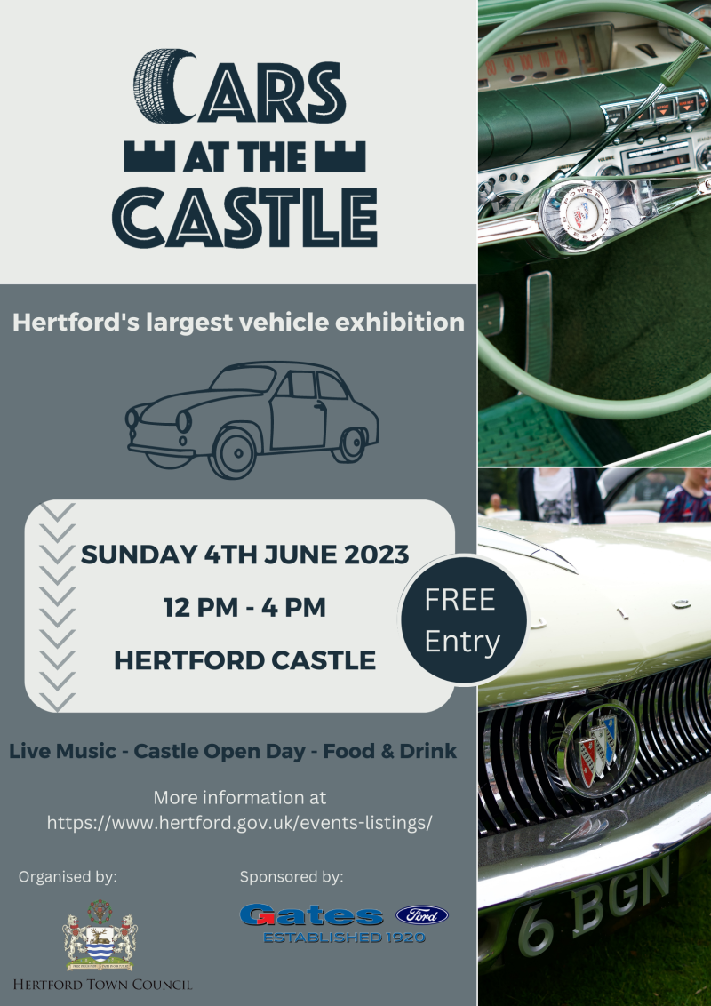 Cars at castle poster