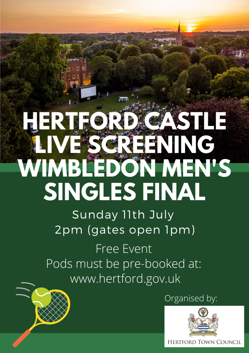 Poster of Hertford Castle Live Screening of Wimbledon Men's Singles Final