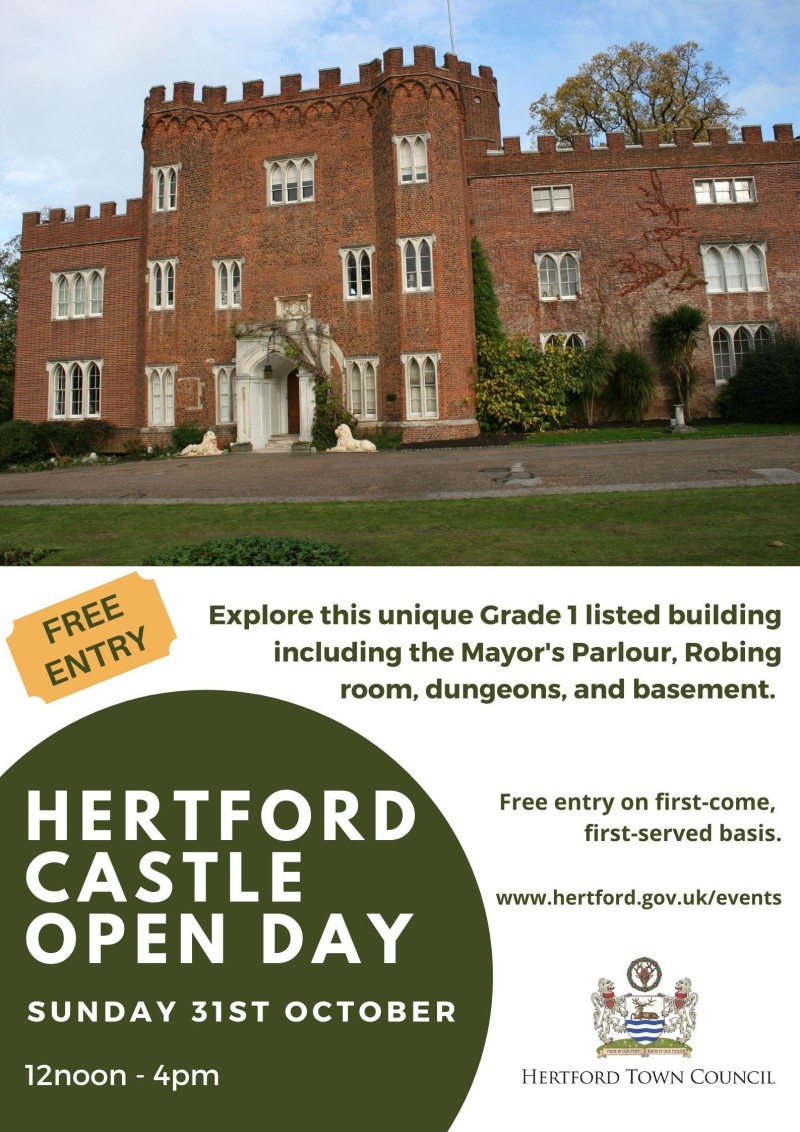 Hertford Castle Open Day Poster