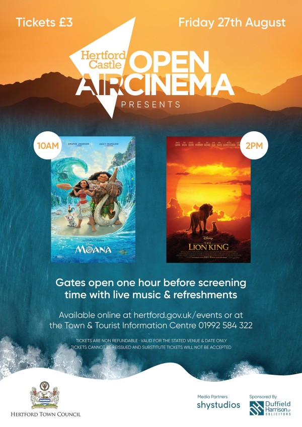 Hertford Castle Open Air Cinema - Moana