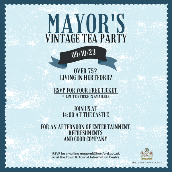 Mayor's Vintage Tea Party - Fully booked