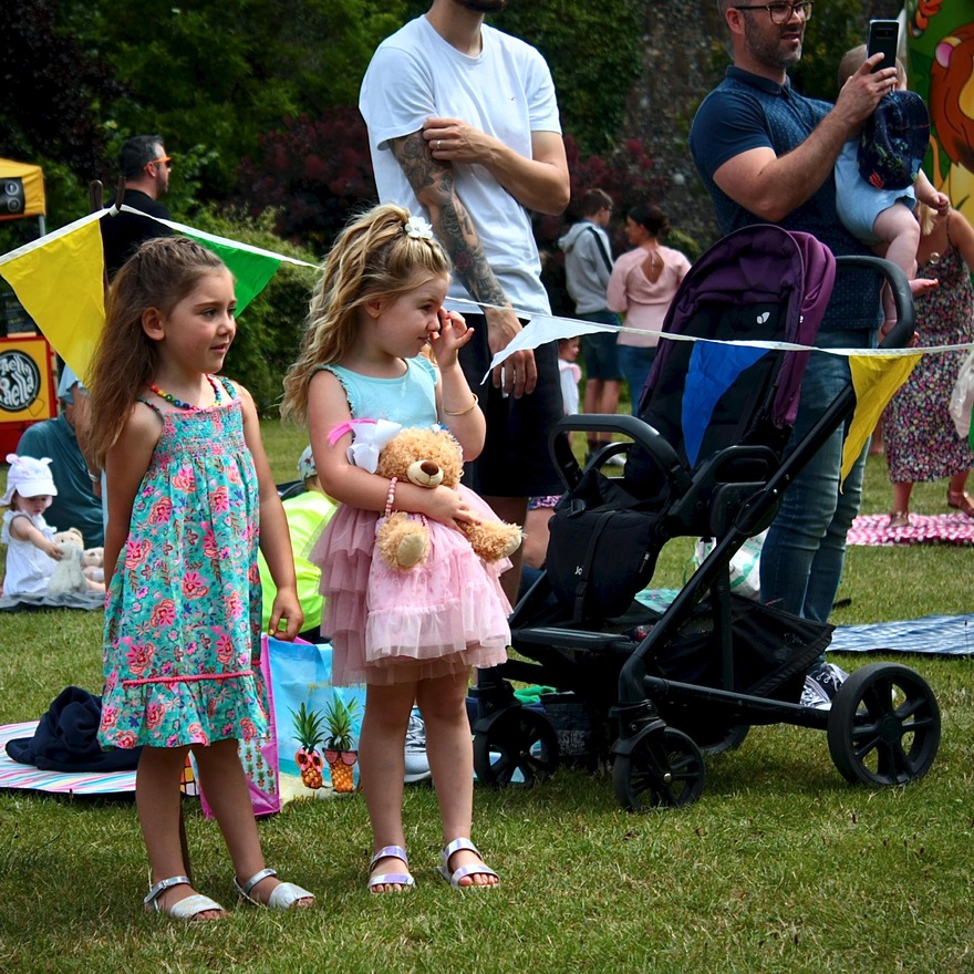 Children with teddies