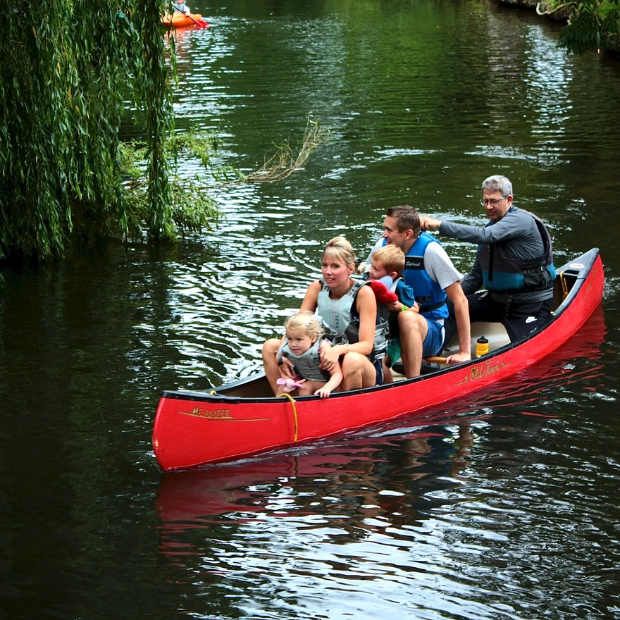 Canoe on the river