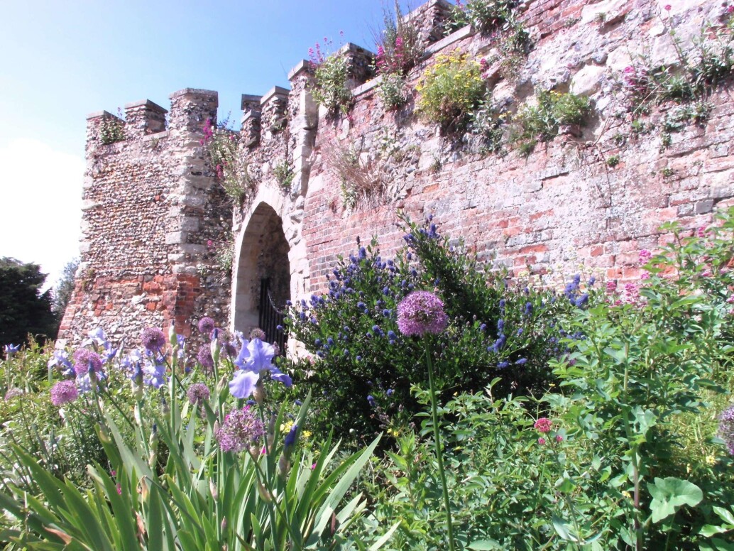 Hertford castle walls
