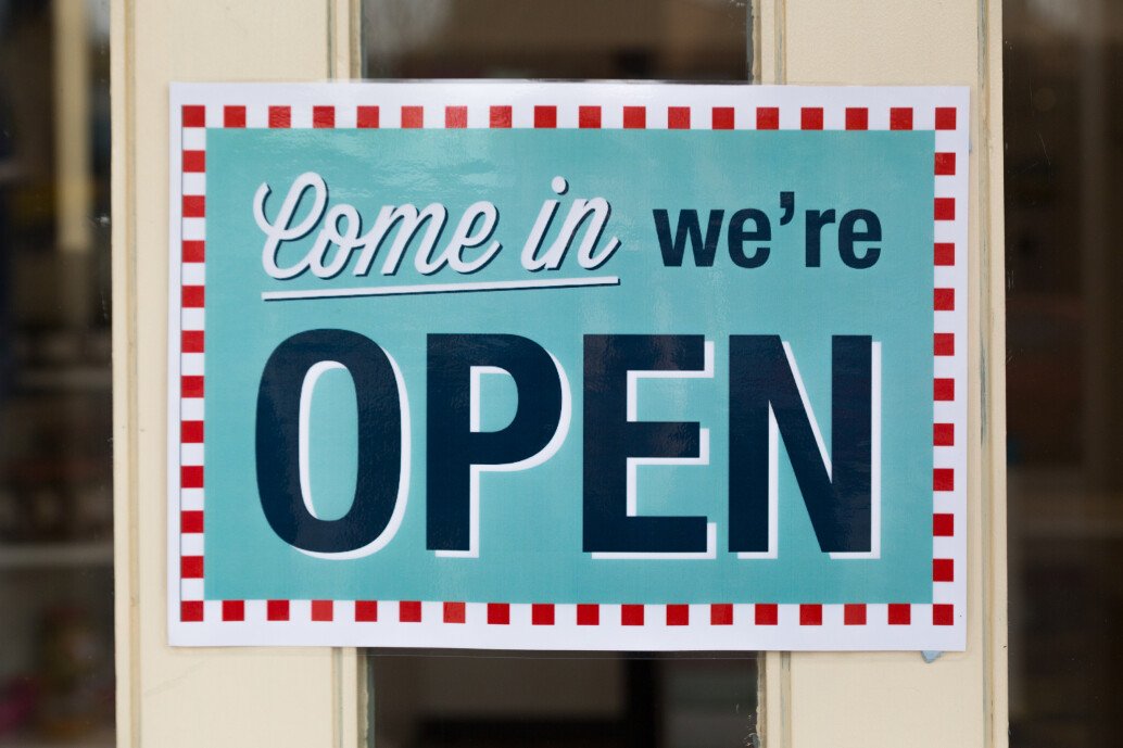 Shop open sign