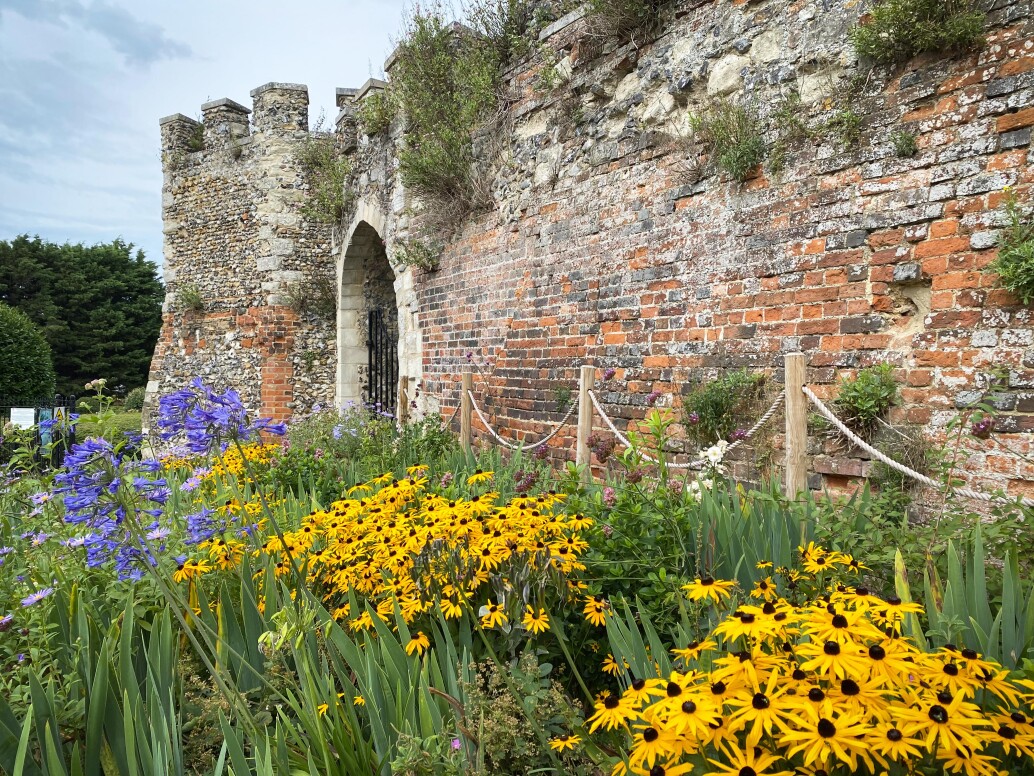 This section of wall, seven feet thick in places, is probably the best preserved piece of Castle’s defensive walling. 