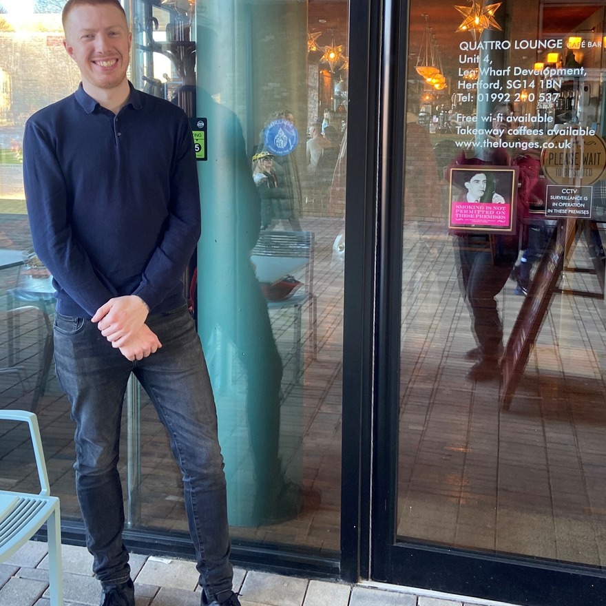 Josh at Quattro Lounge, Hertford