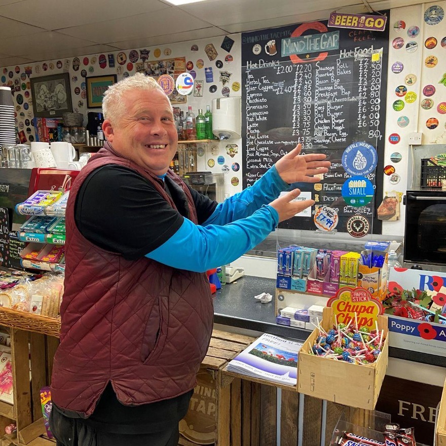 Joe at 'Mind the Gap', Hertford North Station