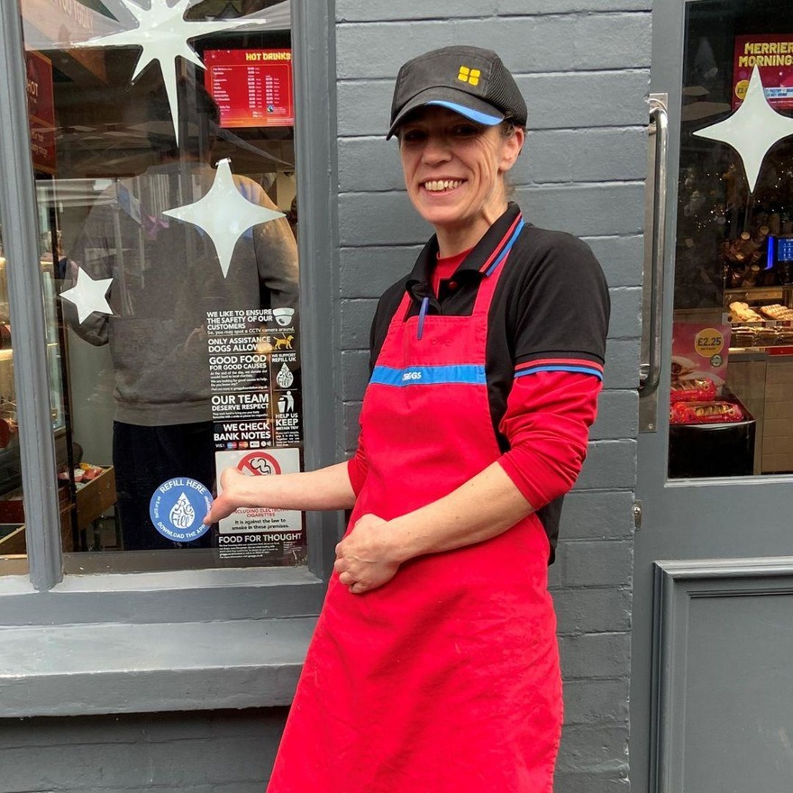 Zoe at Greggs, HertfordÂ
